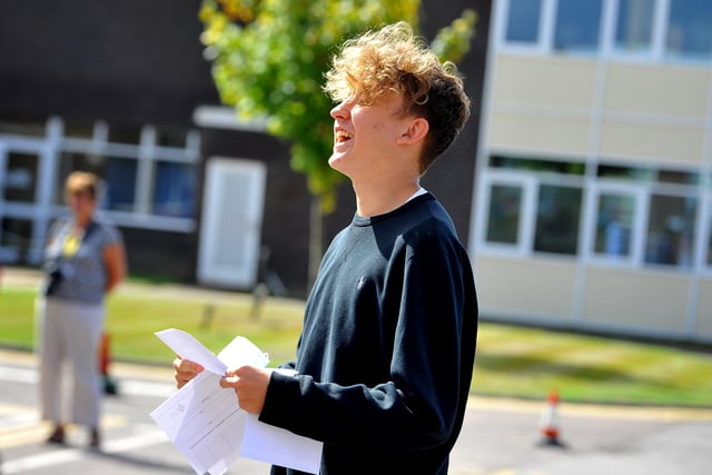 Ethan Prill. The Forest School GCSE results day. Pic Steve Robards SR2008202 SUS-200820-125348001