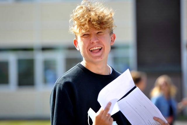 Ethan Prill. The Forest School GCSE results day. Pic Steve Robards SR2008202 SUS-200820-125209001