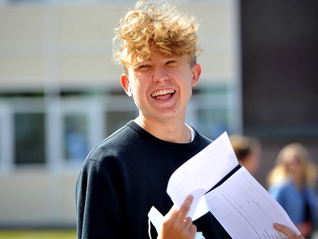 Ethan Prill. The Forest School GCSE results day. Pic Steve Robards SR2008202 SUS-200820-125209001