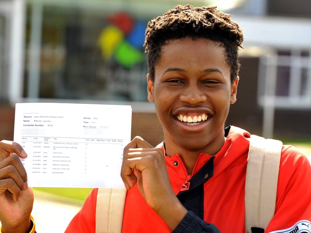 The Forest School GCSE results day. Pic Steve Robards SR2008202 SUS-200820-125242001