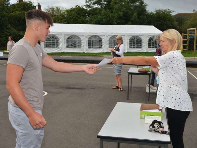 GCSE results day at St Catherine's College in Eastbourne