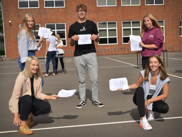 GCSE results day at St Catherine's College in Eastbourne