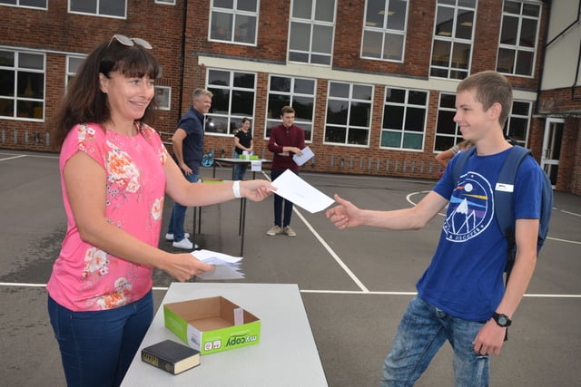 GCSE results day at St Catherine's College in Eastbourne
