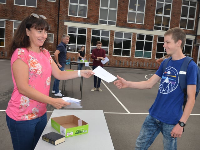 GCSE results day at St Catherine's College in Eastbourne