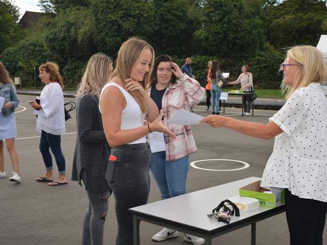 GCSE results day at St Catherine's College in Eastbourne