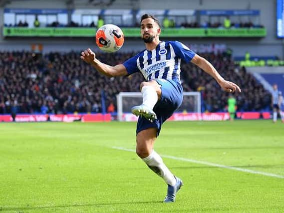Brighton right back Martin Montoya is close to sealing his move away from the Amex