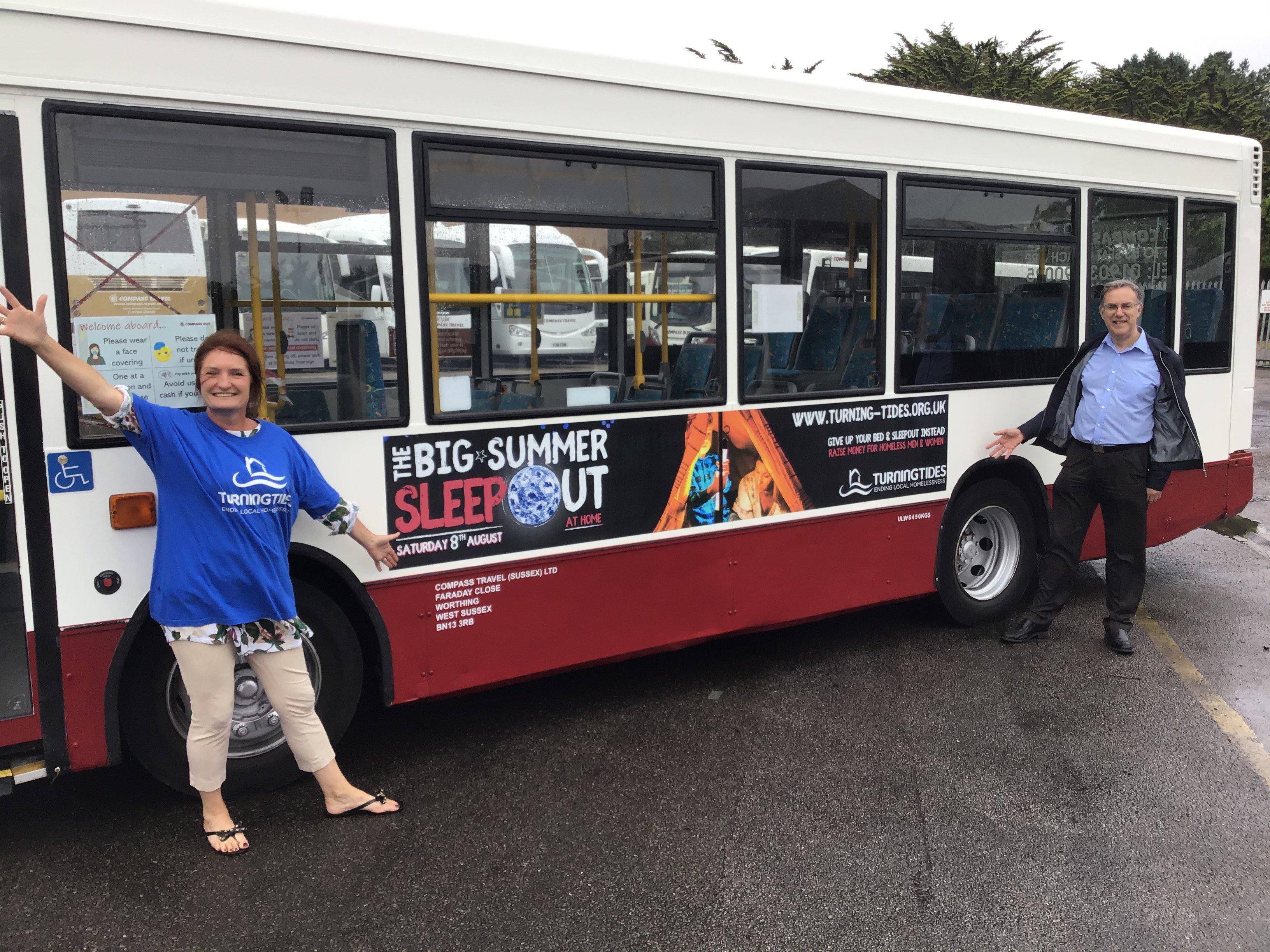 Compass Bus helped to promote the event