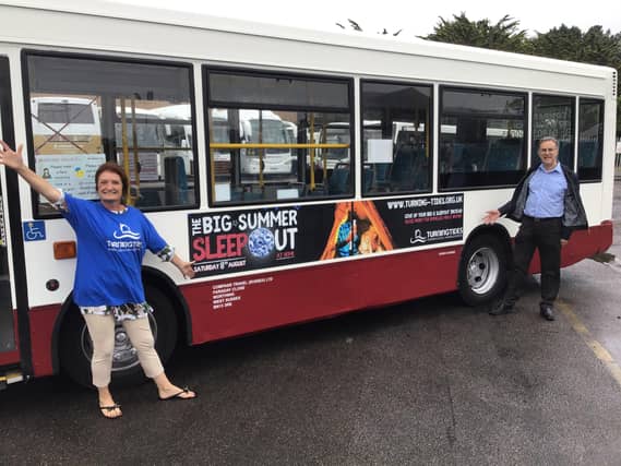 Compass Bus helped to promote the event