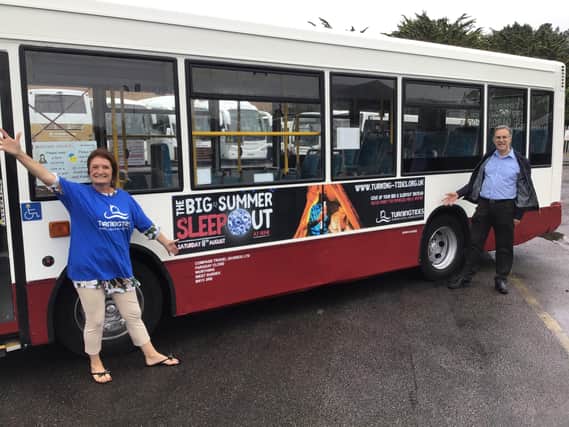 Compass Bus helped to promote the event