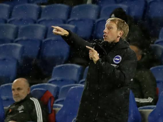Brighton and Hove Albion head coach Graham Potter