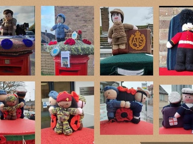 Yarnbomb Hemel Hempstead are also raising money for the Royal British Legion Poppy Appeal and Murphy's Army Purple Poppy Campaign