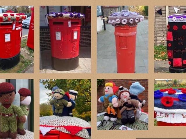 Red and purple poppies will be displayed to remember the men and women who have served during our wars and the many animals who also took part