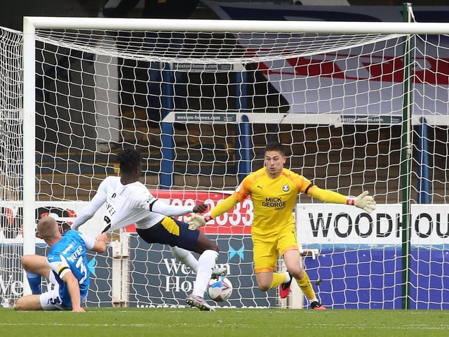 CLEAN SHEETS: Posh goalkeeper Christy Pym (pictured) is a little off the pace in his bid to retain the League One Golden Glove prize for the most clean sheets. Pym has kept four clean sheets in 11 matches, but Charlton’s number one Ben Amos has kept blanks in seven of his 10 League One appearances.  Amos played one game on loan for Posh from Manchester United in 2009.  Pym kept 15 League One clean sheets in 36 matches last season.