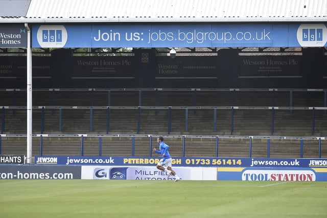 NO CROWDS, NO DIFFERENCE: The lack of a crowd does not appear to have affected home form at Posh or in general in League One. Posh have won 80% of their home games (4/5) this season to continue their outstanding record from last season when they won 70% of their home matches (12/17). Overall 48% of the 124 League One matches played so far this season have ended in home wins, 35% have been won by the away team and 17% have been drawn. Last season 400 League One matches produced 46% home wins, 26% away wins and 28% draws.