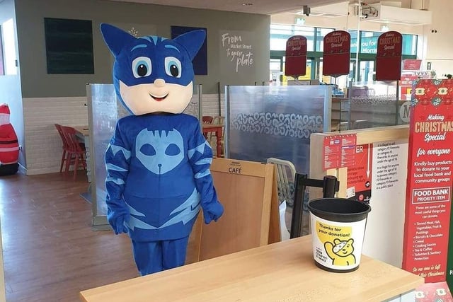Jo Easey, community champion at Morrisons Worthing, dressed as Catboy on Friday to help raise funds and there was a pyjama day on Saturday, with more Catboy appearances. CLD4W1FQ0teKBBYDgMmY