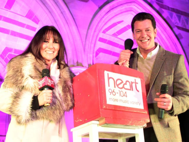 Panto star Linda Lusardi did the honours in 2013