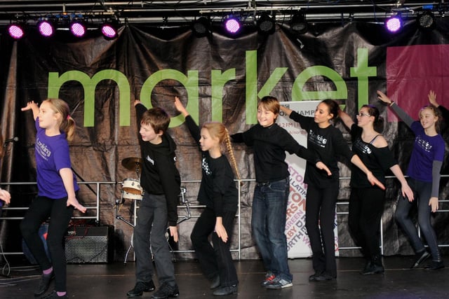 One of the performances during the 2011 lights switch-on