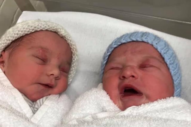 Born November 25 at Northampton General Hospital, with Ada weighing 5lbs 9oz and Aria 5lbs 12oz born. Their mum said: "The staff were fantastic and we'll be forever thankful for the help and support they gave."