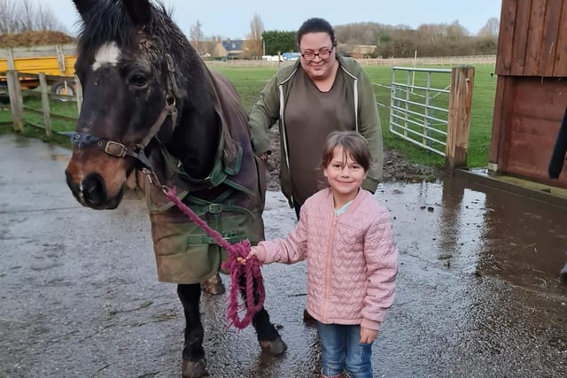 Little Lily has become the proud owner of her newly found pony and companion, Alfie.