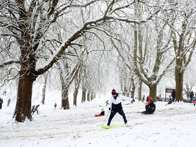Perfect spot for sledging both sat down and stood up. Photo: Getty Images