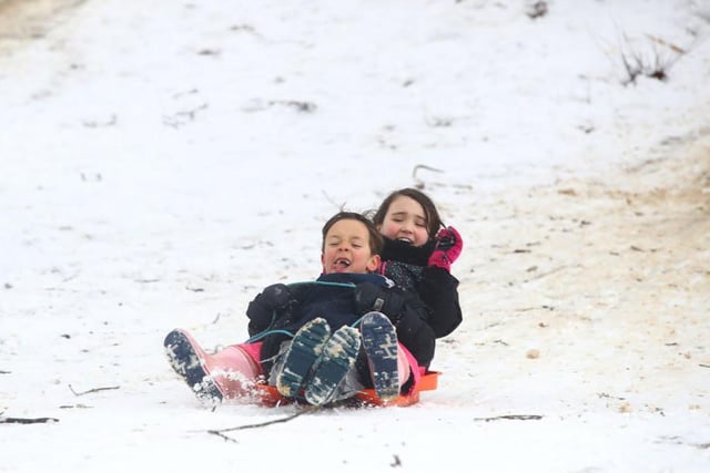 Sledging in the snow never gets old. Photo: Getty Images