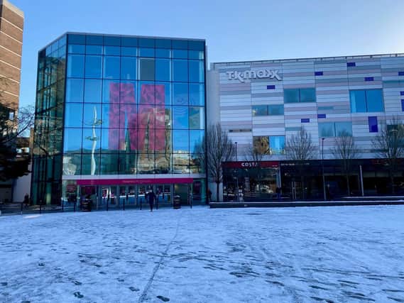 Reader Georgina sent us this picture of Luton's The Mall covered in snow