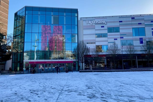 Reader Georgina sent us this picture of Luton's The Mall covered in snow