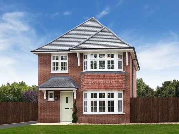 Four-bedroom detached Stratford boasts a traditional Arts and Crafts inspired frontage finished with craftsmanship and care. The delivers a design aimed squarely at modern family life. Combining the traditional kitchen with the dining room creates a vibrant open plan space.
Price: £464,950