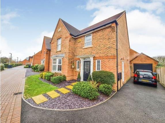 Constructed by David Wilson homes this former show home is a four-bedroom detached family home finished to an exceptionally high specification  and has also been improved by the current owners to include a superb new Orangery extension.
Price: £500,000