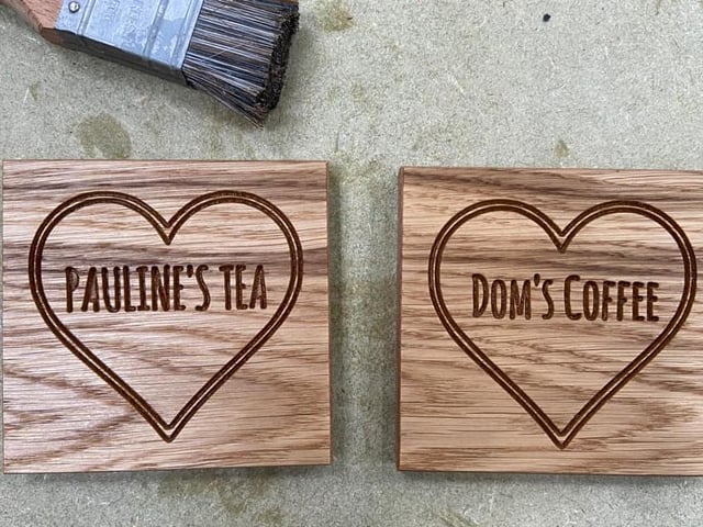 If your loved one makes a mean brew, these personalised hand-crafted wooden coasters could be the perfect Valentine's Day present for them. They are made by OakeyPokey and can be found on their Etsy store.