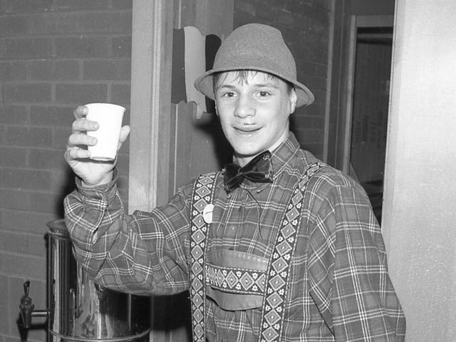 Chris Willerton, serving coffee.