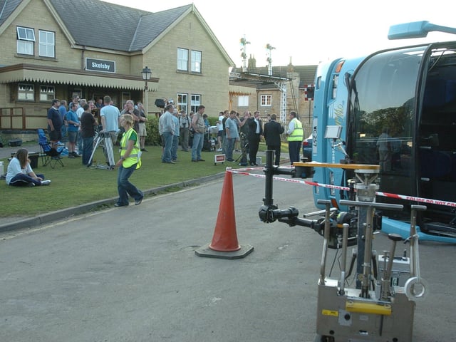 Dalziel and Pascoe filming at Nene Valley Railway (NVR) Wansford.