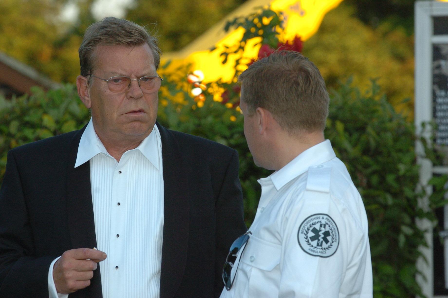 Dalziel and Pascoe filming at Nene Valley Railway (NVR) Wansford.actor Warren Clarke