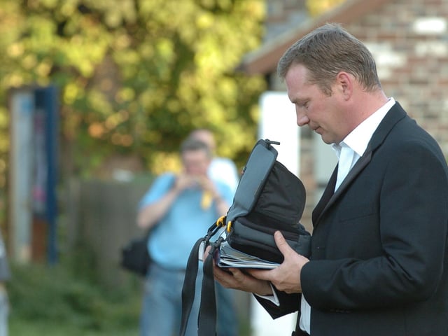 Dalziel and Pascoe filming at Nene Valley Railway (NVR) Wansford.Colin Buchanan (white shirt)