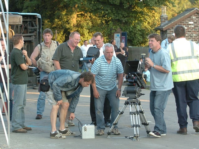 Dalziel and Pascoe filming at Nene Valley Railway (NVR) Wansford.
Colin Buchanan (white shirt)