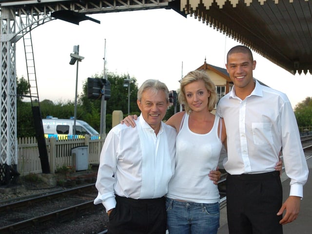 Dalziel and Pascoe filming at Nene Valley Railway (NVR) Wansford, including fomer Emerdale star Frazer Hines and former hollyoaks star Elise De Toit