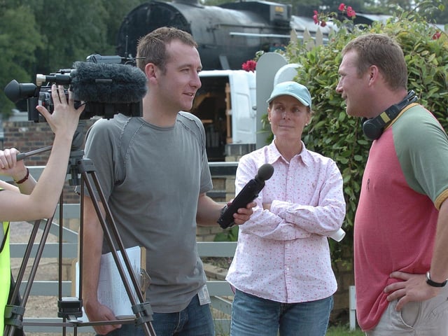 Dalziel and Pascoe filming at NVR - pics of Colin Buchanan