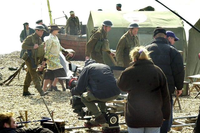 Various photos during the filming of Foyles War in Hastings. Photos from our archives during 2002-2006. SUS-211115-135957001
