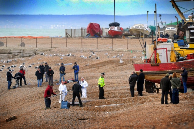 Filming of Byzantium on Hastings' Fishermen's Beach.
6/12/11 ENGSNL00120110612120800