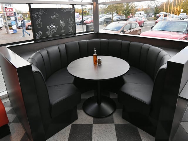 PizzaLuxe at the Extra Services, junction 17 on the A1M.