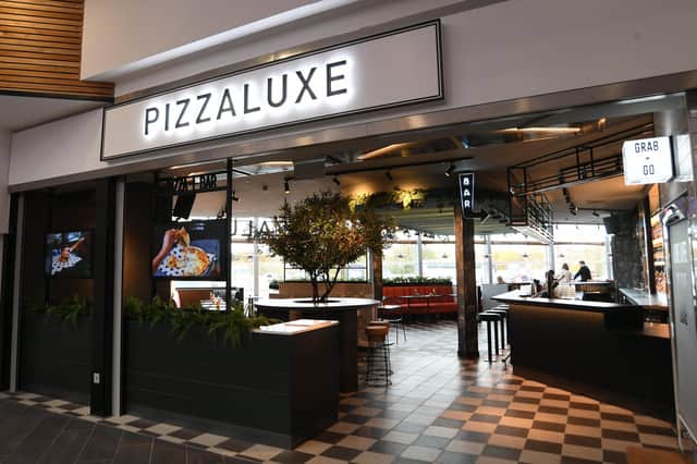 PizzaLuxe at the Extra Services, junction 17 on the A1M.