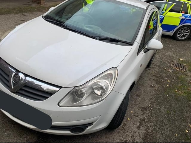 Officers said on social media that this was a cloned vehicle active in the region and genuine in Devon. They said: "Driver decided to do a runner when he spotted our car but was swiftly detained. No licence, no insurance and no number plates. One for the scrap pile ."