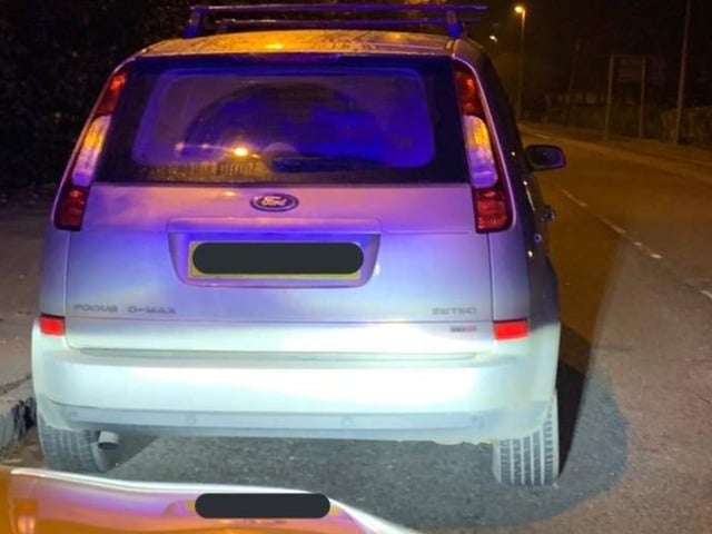 Officers stopped this car in Cambridgeshire and said: "Drive other car cover on a policy will only cover you if the vehicle you're driving has an existing policy on it also. This vehicle's driver had no insurance and is now vehicle-less."