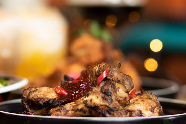 Berry glazed chicken wings  - Christmas at Turtle Bay in Peterborough city centre
