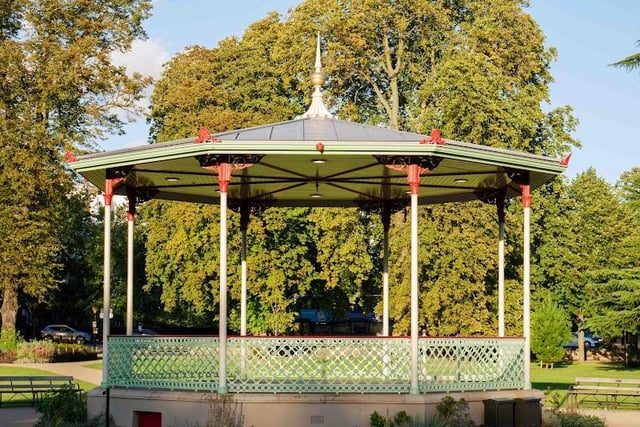Reconstruction of the Pump Room Gardens and Bandstand.