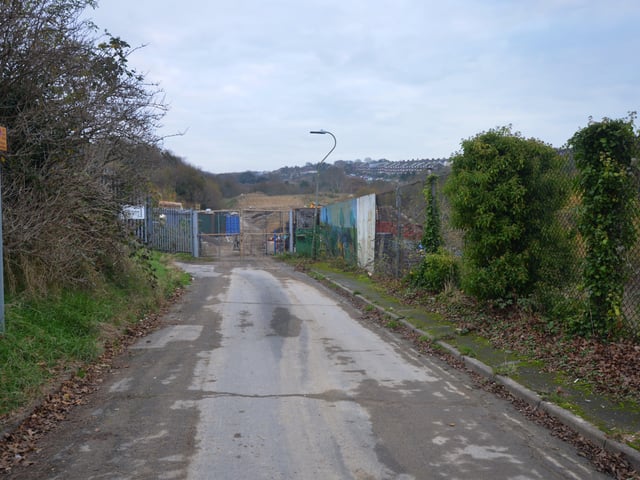 The land where Broomgrove Power Station in Hastings once stood, Firtree Road. SUS-211124-091059001