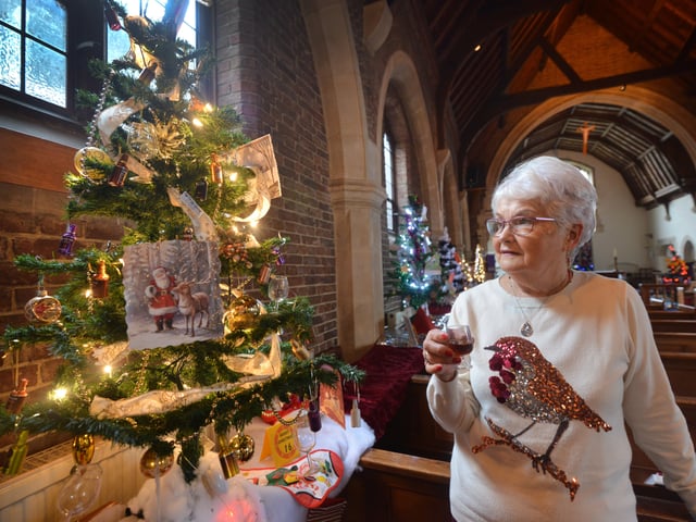 Christmas Tree Festival 2021 at St Michael and All Angels, Glassenbury Drive, Bexhill. SUS-211213-070042001