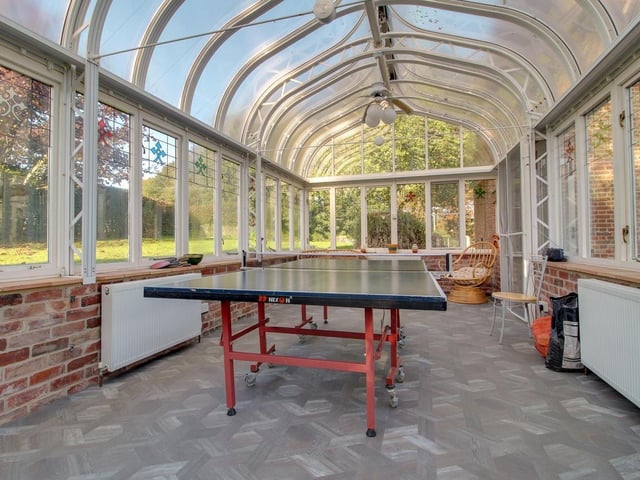 Inside the orangery.