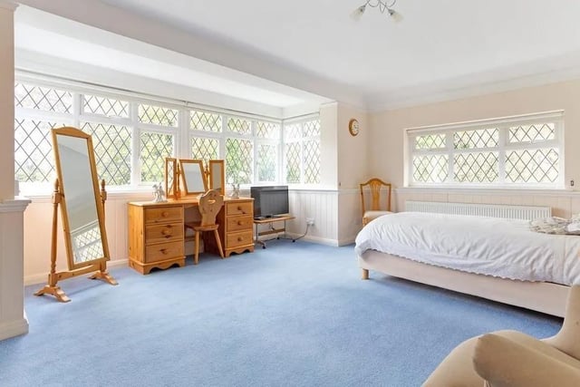 The first floor double aspect bedrooms include a principal bedroom with bay windows. Picture: Hamptons - Haywards Heath Sales.