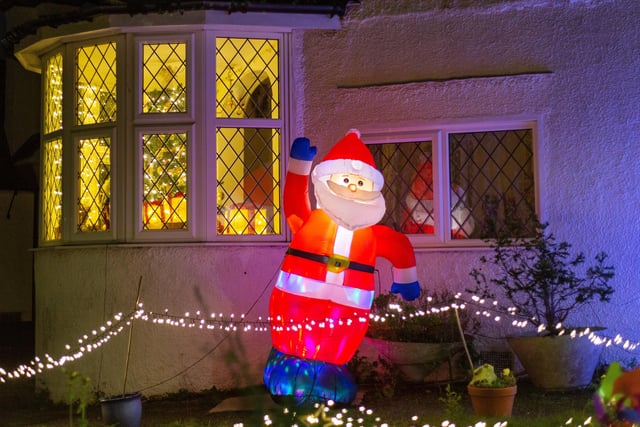 There were plenty of Christmas lights all over Eastbourne for residents to enjoy this year. This inflatable Santa waving to passersby in Kings Avenue caught Barry Davis’s eye, and was taken on a Canon EOS 5d. SUS-220501-122113001